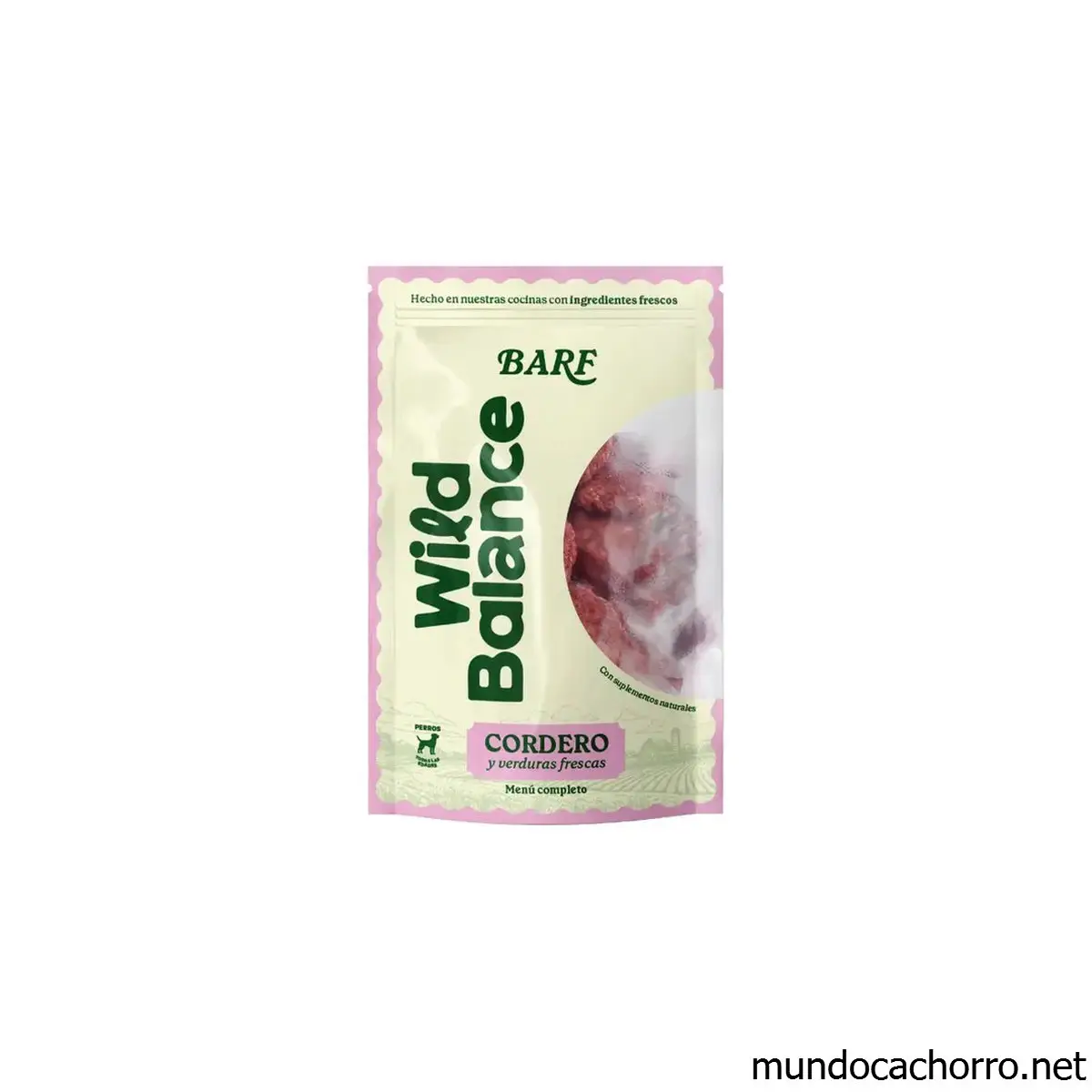 WILD BALANCE Menú BARF de Cordero con verduras frescas para perros