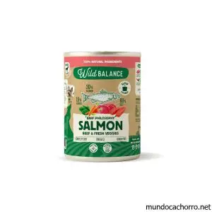 WILD BALANCE Lata de Salmón y Ternera para perros 400g - Filosofía BARF