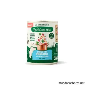 WILD BALANCE Lata de Estofado de Mercado con Pavo y Ternera para Perros 400gr