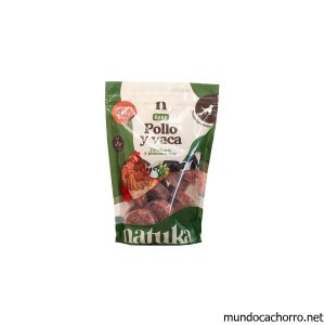 NATUKA Menú BARF Pollo y vaca Hamburguesas 900 + 100 gr