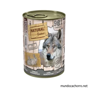 NATURAL GREATNESS CONEJO MONOPROTEICO LATA 400 GR